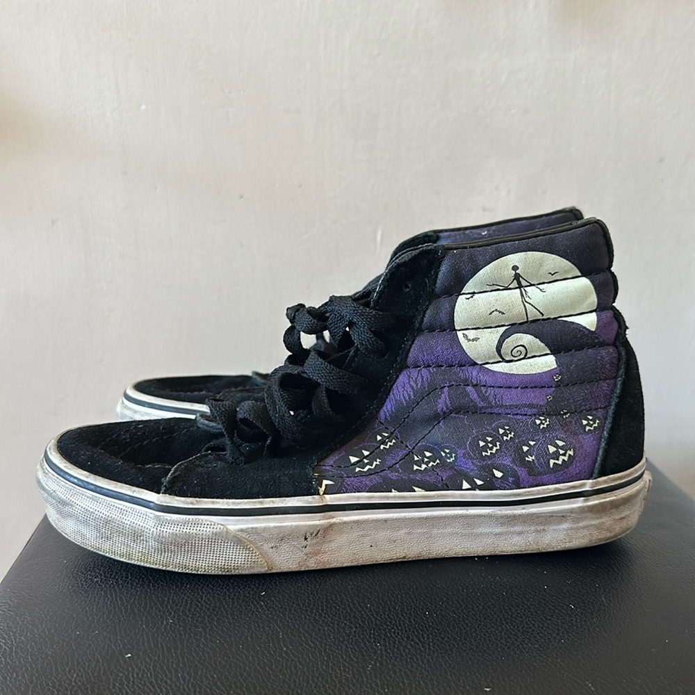Vans Nightmare Before Christmas Sk-8 Hi Black Purple Sneakers Jack Sally Zero